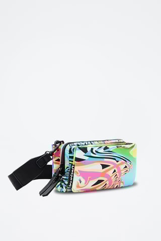 Sac bandoulière - Bleu clair et rose