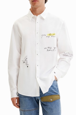 Chemise regular - Blanc