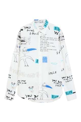 Chemise regular - Blanc