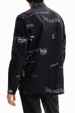 Chemise regular - Noir