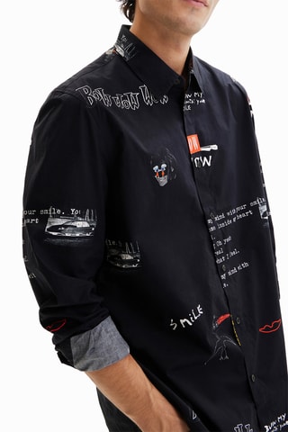 Chemise regular - Noir