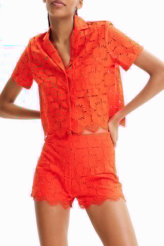 Chemisier court - Orange