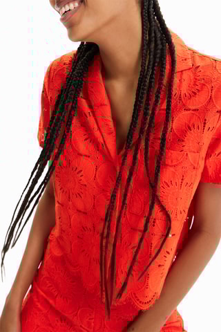 Chemisier court - Orange