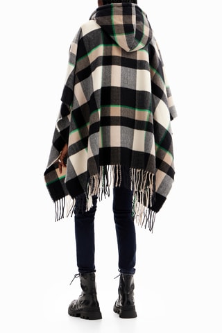 Poncho à capuche - Noir