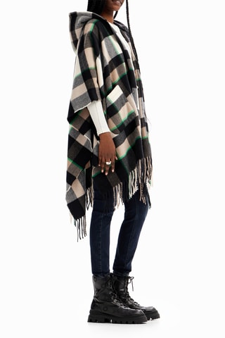 Poncho à capuche - Noir