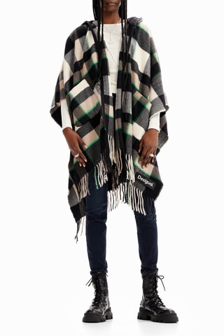 Poncho à capuche - Noir