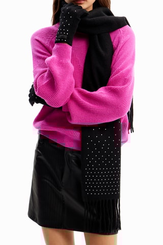 Gants et écharpe - Noir