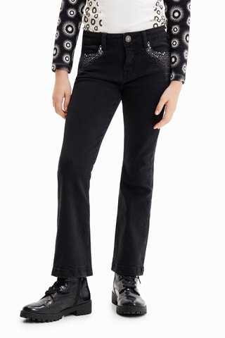Jean flare - Noir