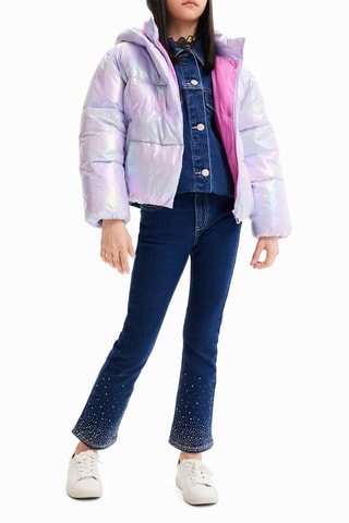 Doudoune à capuche - Violet