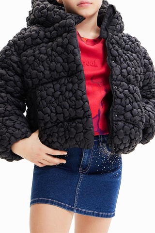 Doudoune à capuche - Noir