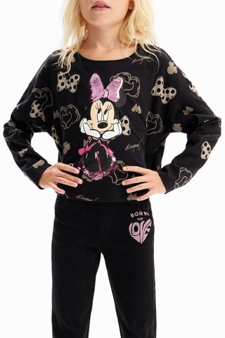 T-shirt Minnie Disney - Noir