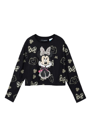 T-shirt Minnie Disney - Noir