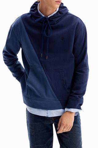 Sweat à capuche - Bleu