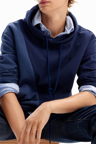 Sweat à capuche - Bleu