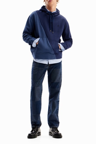 Sweat à capuche - Bleu