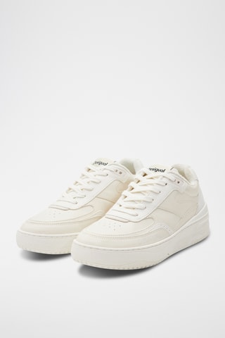 Baskets en cuir - Blanc cassé