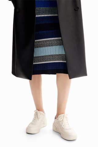 Baskets en cuir - Blanc cassé