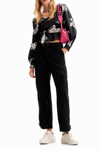 Blouse regular - Noir