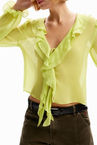 Chemisier regular - Jaune