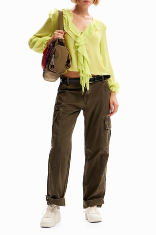 Chemisier regular - Jaune