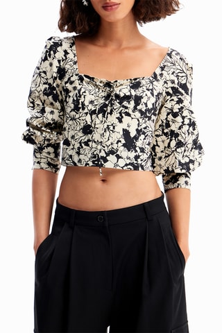 Crop top regular - Noir