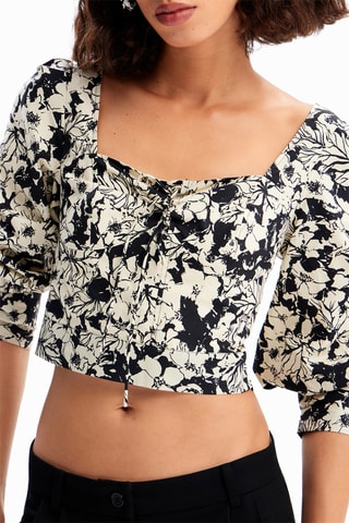 Crop top regular - Noir
