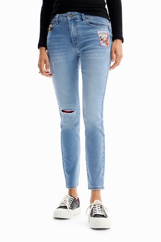 Jean slim 7/8 - Bleu clair