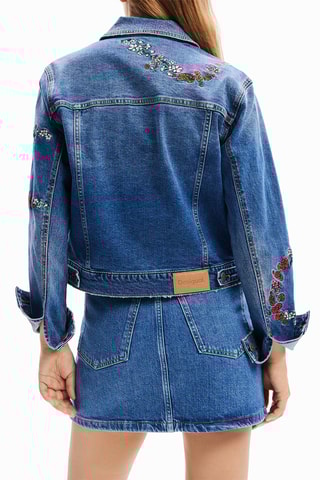 Veste regular en jean - Bleu