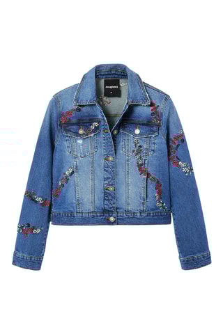 Veste regular en jean - Bleu