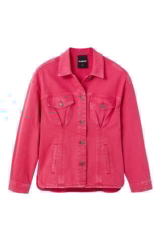 Veste regular en jean - Rose