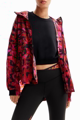 Coupe-vent à capuche - Rouge