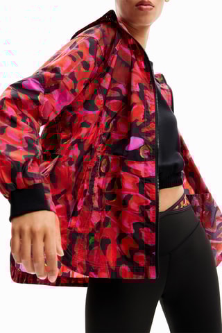 Coupe-vent à capuche - Rouge