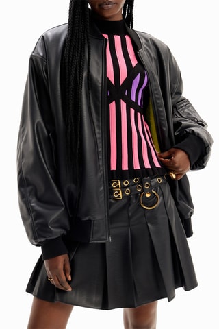 Veste oversize réversible - Noir