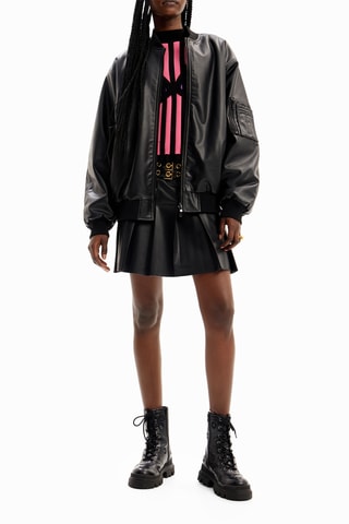 Veste oversize réversible - Noir