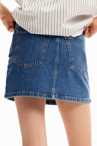 Minijupe en jean - Bleu