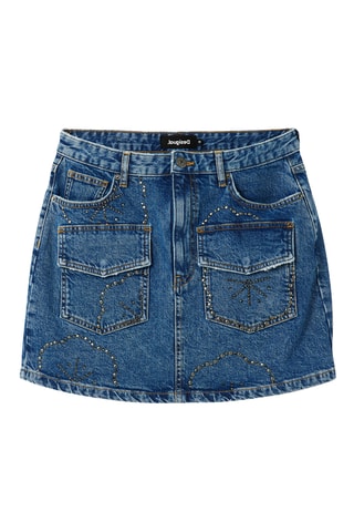 Minijupe en jean - Bleu