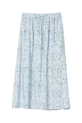 Jupe midi - Bleu clair