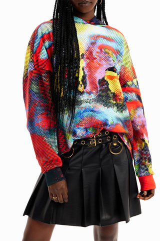 Pull oversize - Rouge