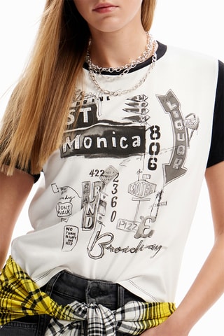 T-shirt slim - Blanc