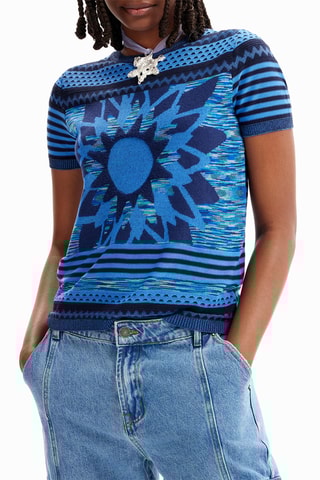 T-shirt regular - Bleu