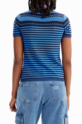 T-shirt regular - Bleu