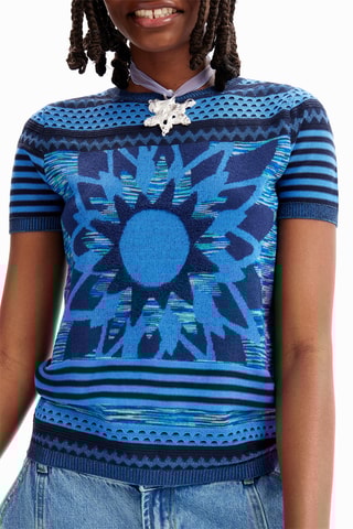 T-shirt regular - Bleu