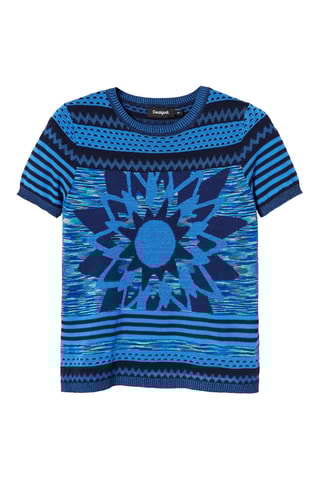 T-shirt regular - Bleu