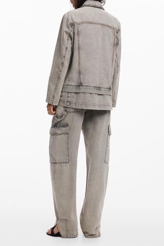 Veste en jean regular - Gris