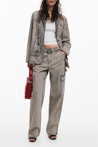 Veste en jean regular - Gris