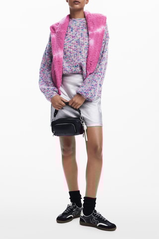 Jupe droite - Argenté