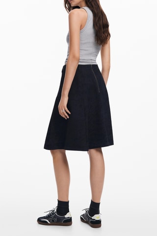 Jupe midi - Noir