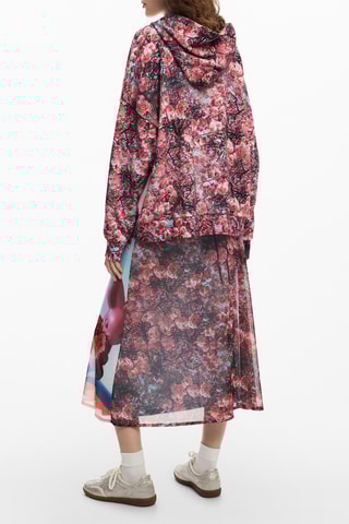 Sweat oversize à capuche - Rose