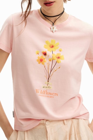 T-shirt regular - Rose