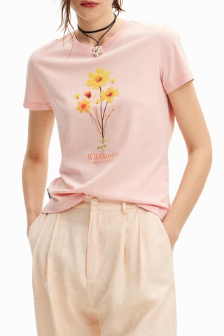 T-shirt regular - Rose